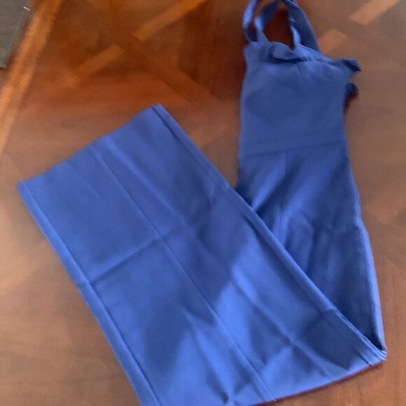 Likely Romi wide leg retro style jumpsuit size 2 and 4 in blue NWT - Picture 8 of 12